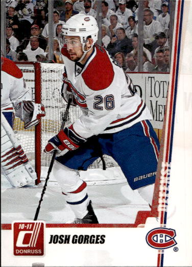JOSH GORGES 10-11 Panini Donruss Hockey