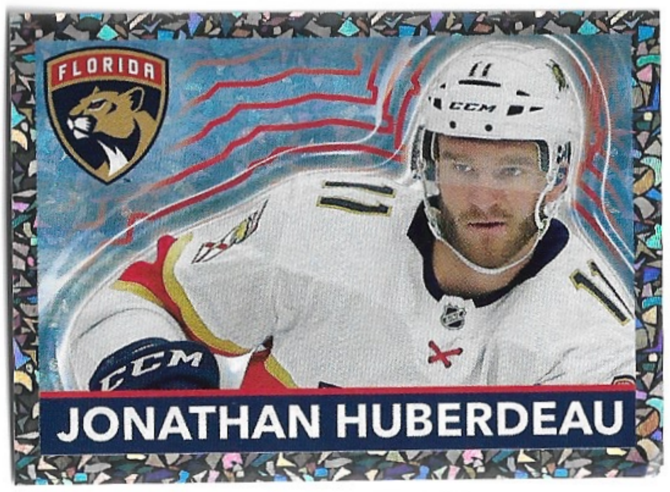Ice Vibrations JONATHAN HUBERDEAU 2022-23 Topps NHL Sticker Collection Hockey