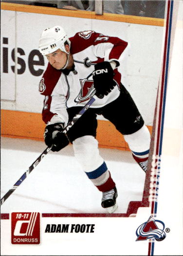 ADAM FOOTE 10-11 Panini Donruss Hockey