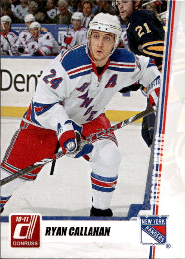 RYAN CALLAHAN 10-11 Panini Donruss Hockey