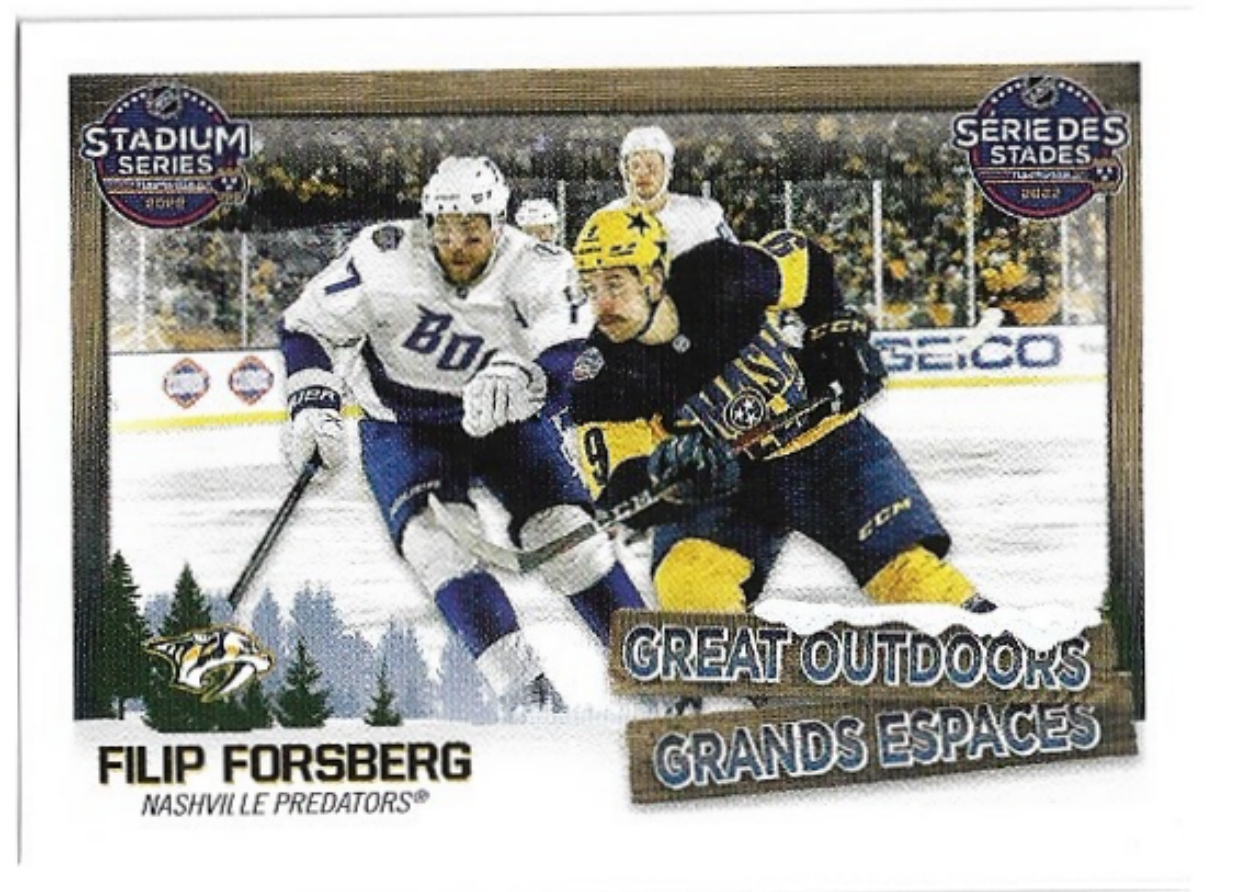 The Great Outdoors FILIP FORSBERG 2022-23 Topps NHL Sticker Collection Hockey