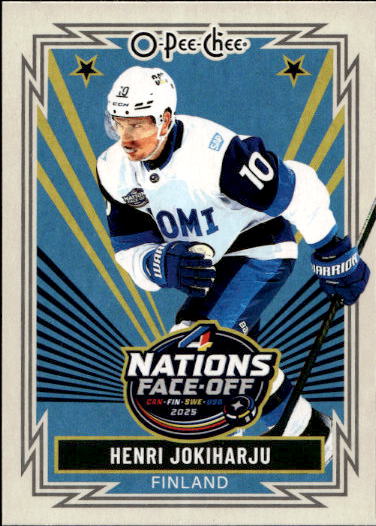 Retro 4 Nations Face-Off HENRI JOKIHARJU 25-26 UD O-Pee-Chee OPC