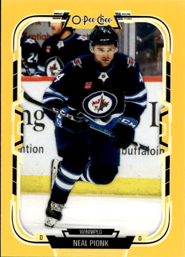 Yellow Border NEAL PIONK 25-26 UD O-Pee-Chee OPC