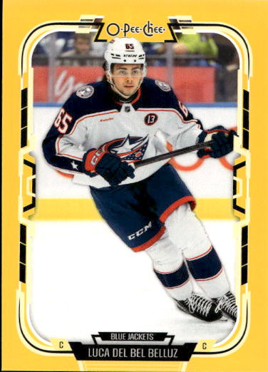 Yellow Border LUCA DEL BEL BELLUZ 25-26 UD O-Pee-Chee OPC
