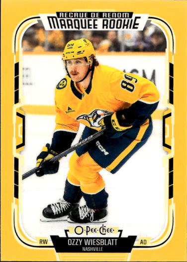 Rookie Yellow Border Marquee Rookie OZZY WIESBLATT 25-26 UD O-Pee-Chee OPC
