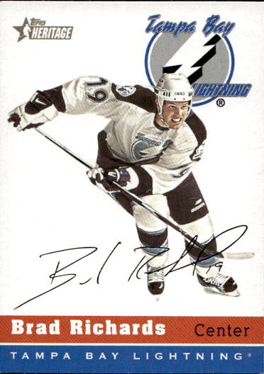 BRAD RICHARDS 00-01 Topps Heritage (lehce světlá spodní hrana)
