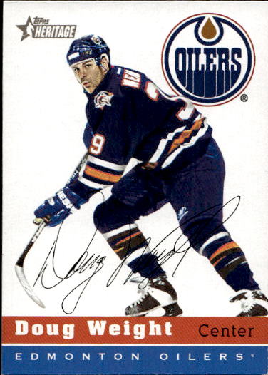 DOUG WEIGHT 00-01 Topps Heritage