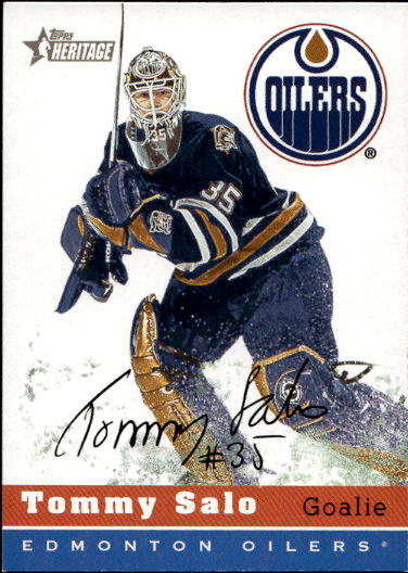 TOMMY SALO 00-01 Topps Heritage (lehce světlá spodní hrana)