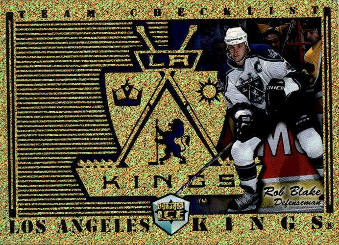 Team Checklists LOS ANGELES KINGS/ROB BLAKE 98-99 Pacific Dynagon Ice