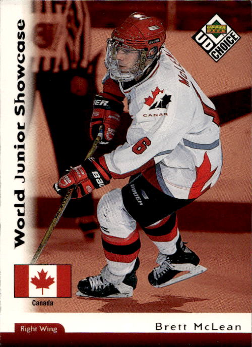 World Junior Showcase BRETT MCLEAN 98-99 UD Choice (světlé hrany)