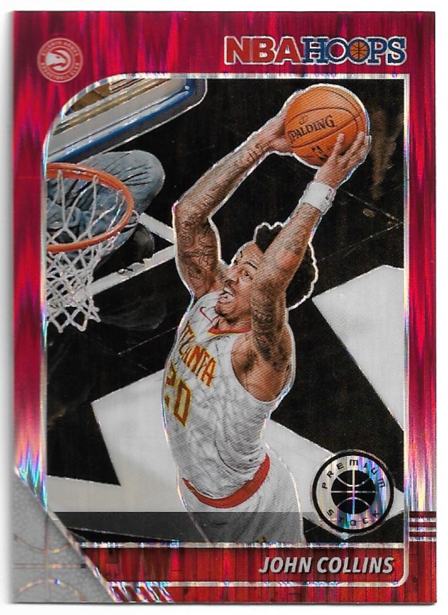 Red Flash Prizm JOHN COLLINS 19-20 Panini Hoops Premium Stock Basketball