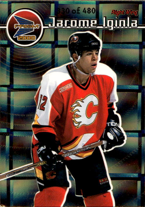 Holographic Gold JAROME IGINLA 99-00 Pacific Prism /480 (horší zadní růžek)