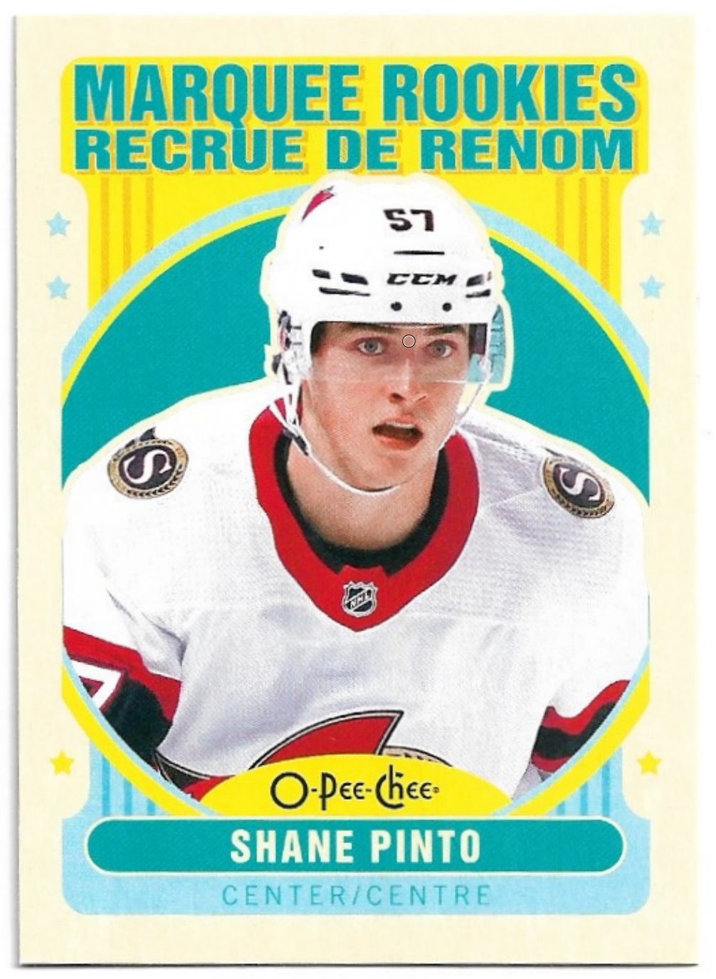 Marquee Rookie Retro SHANE PINTO 21-22 UD O-Pee-Chee OPC