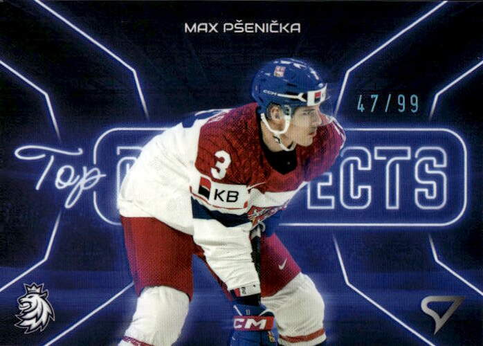 Neon Blue Top Prospects MAX PŠENIČKA 2026 SportZoo Hokejové Česko /99