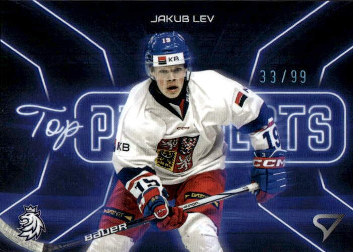 Neon Blue Top Prospects JAKUB LEV 2026 SportZoo Hokejové Česko /99