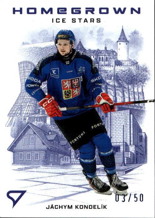 Stone Blue Homegrown Ice Stars JÁCHYM KONDELÍK 2026 SportZoo Hokejové Česko /50
