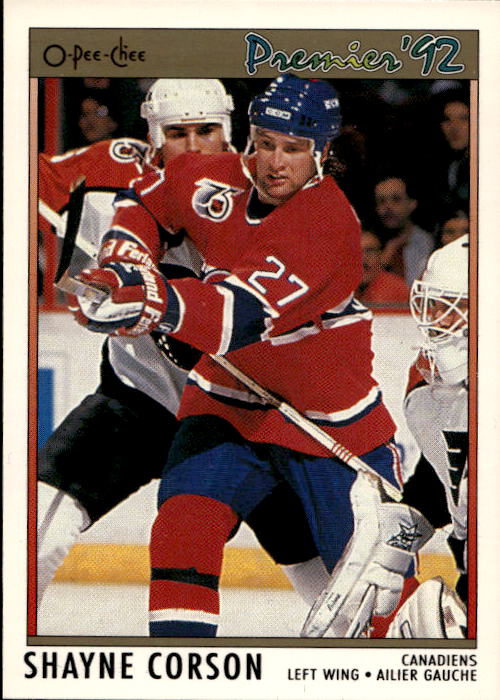 SHAYNE CORSON 91-92 O-Pee-Chee Premier