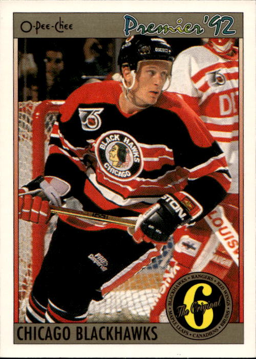 Checklist JEREMY ROENICK/CHICAGO BLACKHAWKS 91-92 O-Pee-Chee Premier