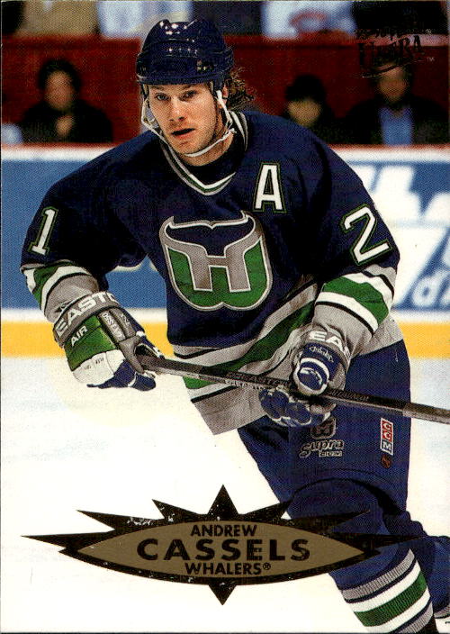 ANDREW CASSELS 95-96 Fleer Ultra (trocha barvy na kartě)