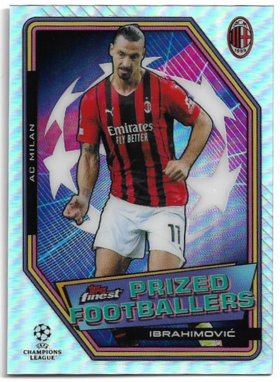 Prized Footballers ZLATAN IBRAHIMOVIC 21-22 Topps Finest UCL