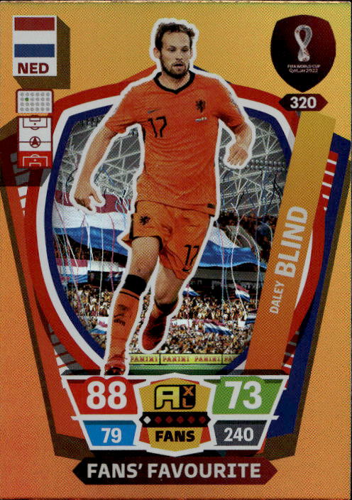 Fans Favourite DALEY BLIND Panini Adrenalyn XL World Cup 2022