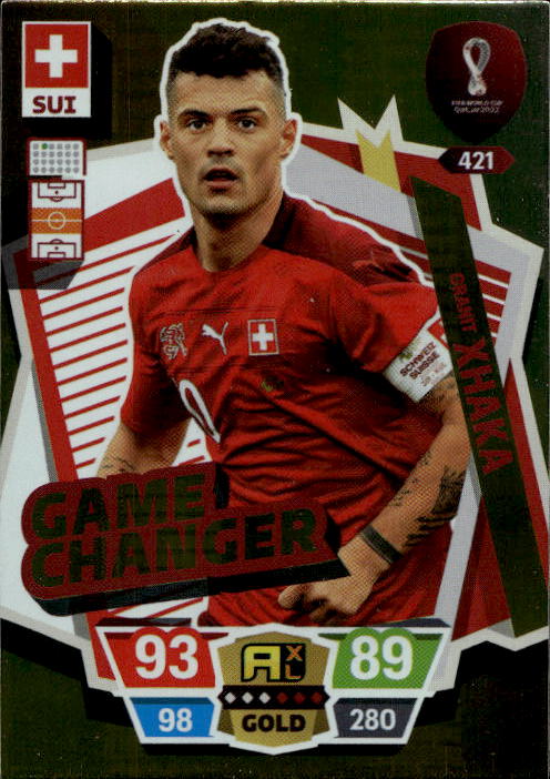 Game Changer GRANIT XHAKA Panini Adrenalyn XL World Cup 2022