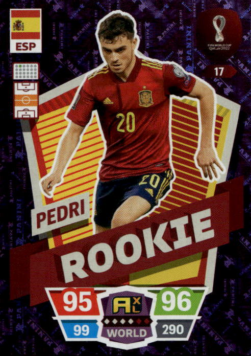 Rookie PEDRI Panini Adrenalyn XL World Cup 2022