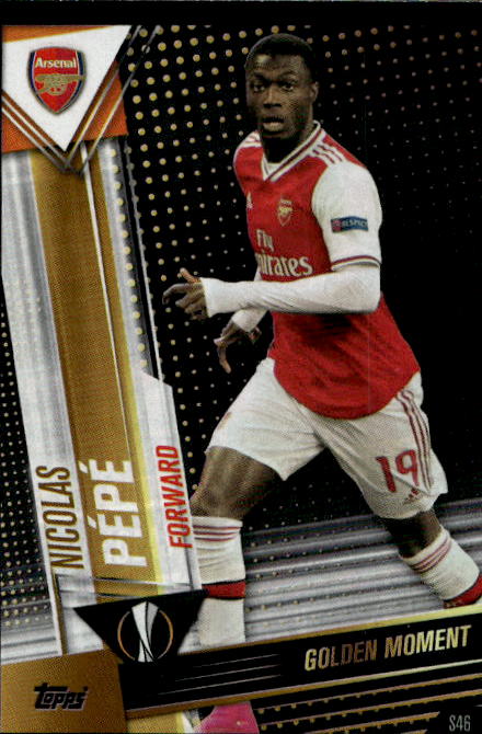 Golden Moments NICOLAS PEPE 19-20 Topps Match Attax UCL