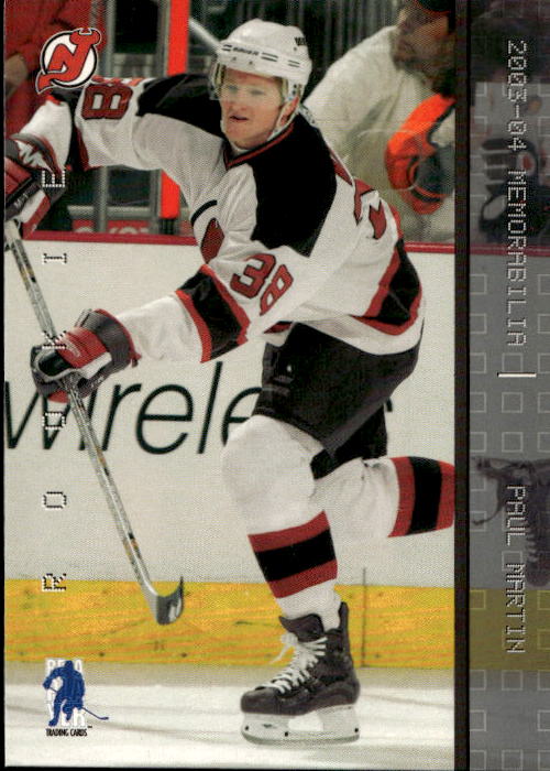 PAUL MARTIN 03-04 In the Game Be A Player Memorabilia
