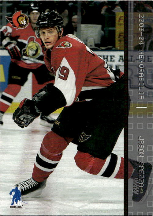 JASON SPEZZA 03-04 In the Game Be A Player Memorabilia