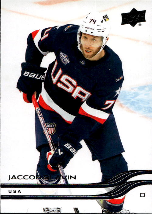 4 Nations Face-Off JACCOB SLAVIN 25-26 UD Extended Series
