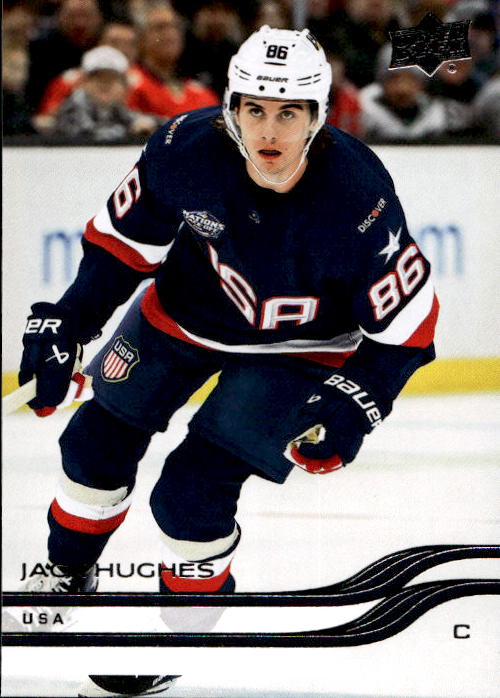 4 Nations Face-Off JACK HUGHES 25-26 UD Extended Series