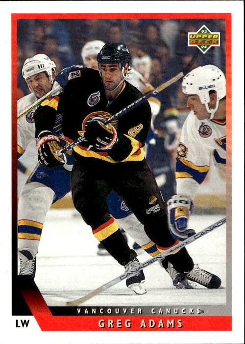 GREG ADAMS 93-94 Upper Deck