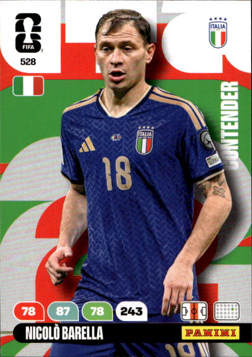 Contenders NICOLO BARELLA 2026 Panini Adrenalyn XL World Cup