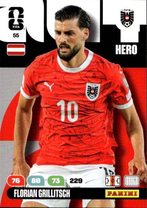 FLORIAN GRILLITSCH 2026 Panini Adrenalyn XL World Cup