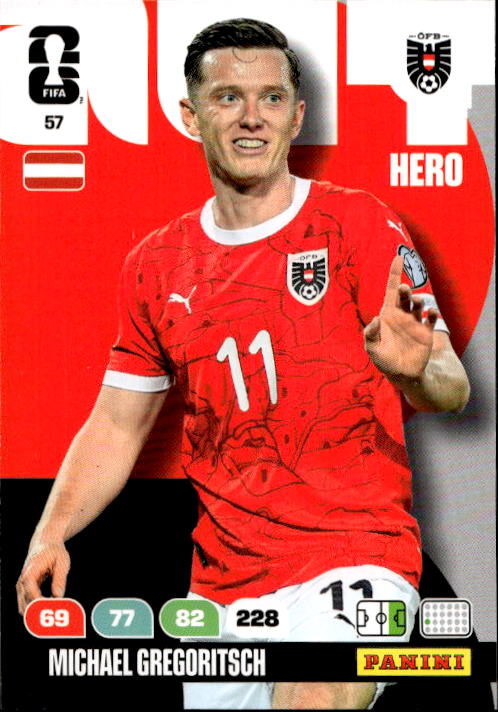 MICHAEL GREGORITSCH 2026 Panini Adrenalyn XL World Cup