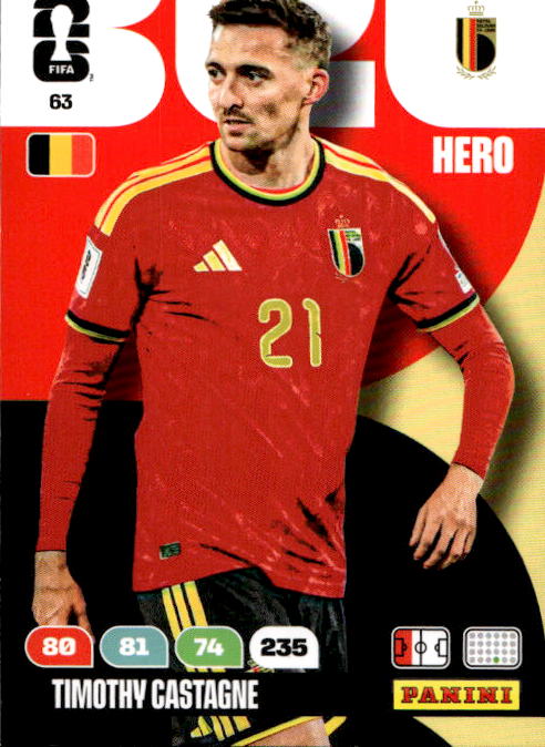 TIMOTHY CASTAGNE 2026 Panini Adrenalyn XL World Cup
