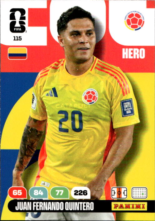JUAN FERNADNO QUINTERO 2026 Panini Adrenalyn XL World Cup