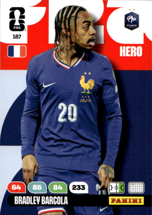 BRADLEY BARCOLA 2026 Panini Adrenalyn XL World Cup