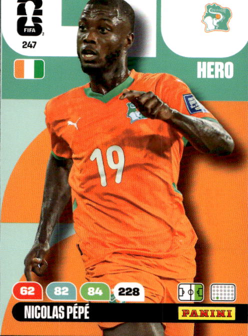 NICOLAS PEPE 2026 Panini Adrenalyn XL World Cup