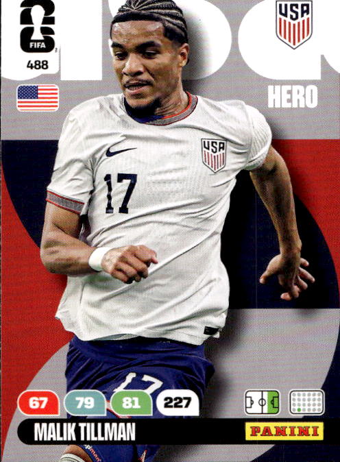 MALIK TILLMAN 2026 Panini Adrenalyn XL World Cup
