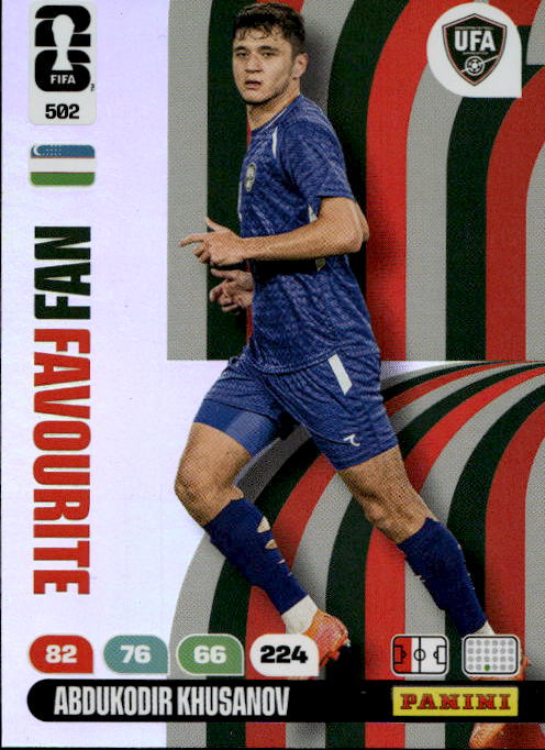 Fan Favourite ABDUKODIR KHUSANOV 2026 Panini Adrenalyn XL World Cup