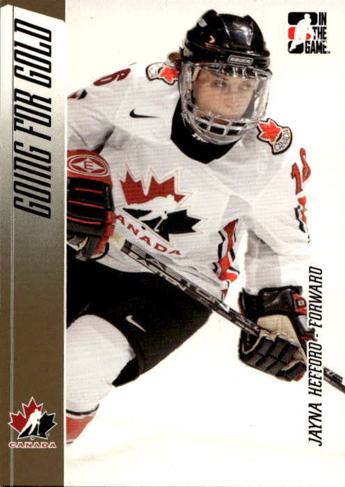 JAYNA HEFFORD 06-07 In the Game Going for Gold Women's National Team (lehce světlé růžky)