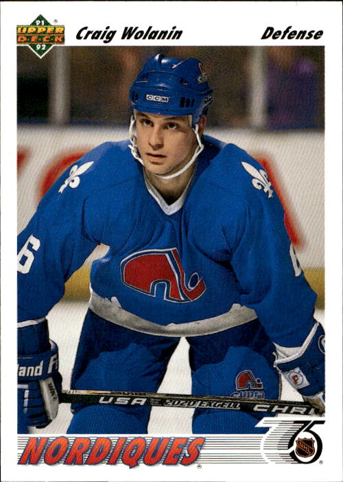 CRAIG WOLANIN 91-92 Upper Deck