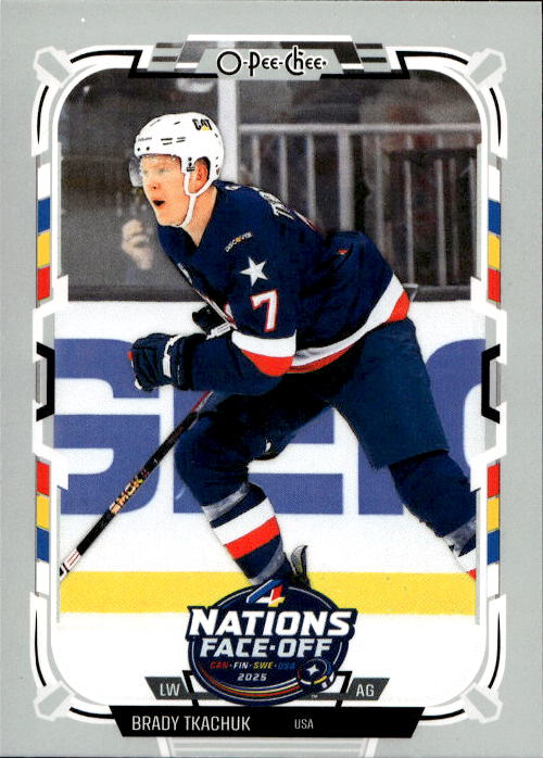 Retro 4 Nations Face-Off BRADY TKACHUK 25-26 UD O-Pee-Chee OPC