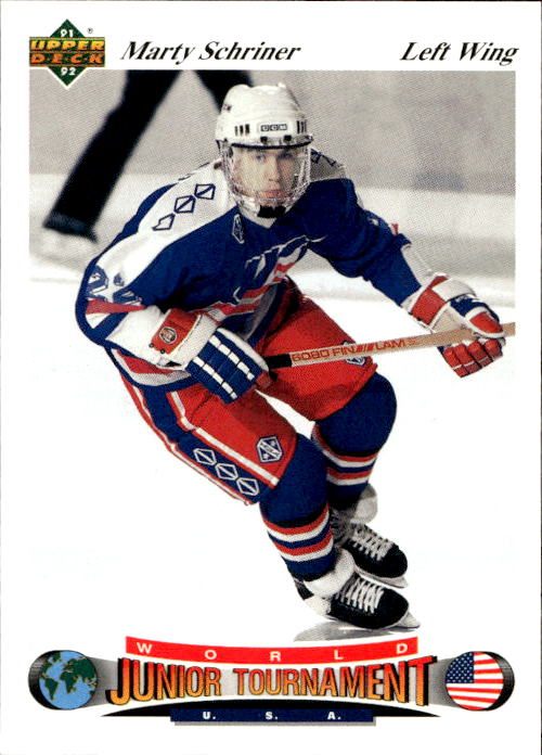 World Junior Champions MARTY SCHRINER 91-92 Upper Deck Czech