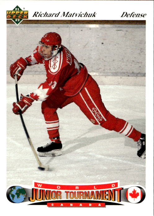 World Junior Champions RICHARD MATVICHUK 91-92 Upper Deck Czech