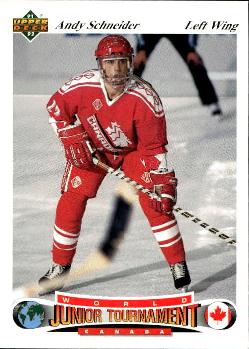 World Junior Champions ANDY SCHNEIDER 91-92 Upper Deck Czech