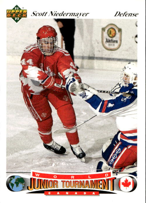 World Junior Champions SCOTT NIEDERMAYER 91-92 Upper Deck Czech