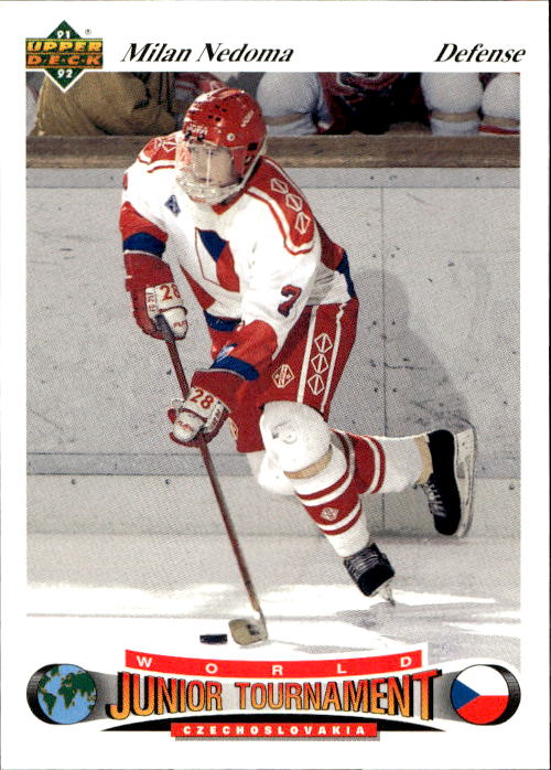 World Junior Champions MILAN NEDOMA 91-92 Upper Deck Czech